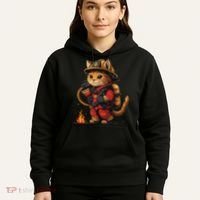 Funny Cat Firefighter Hoodie thumb 5