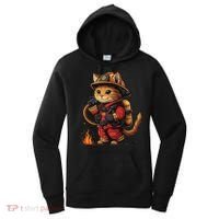 Funny Cat Firefighter Women's Hoodie thumb 0