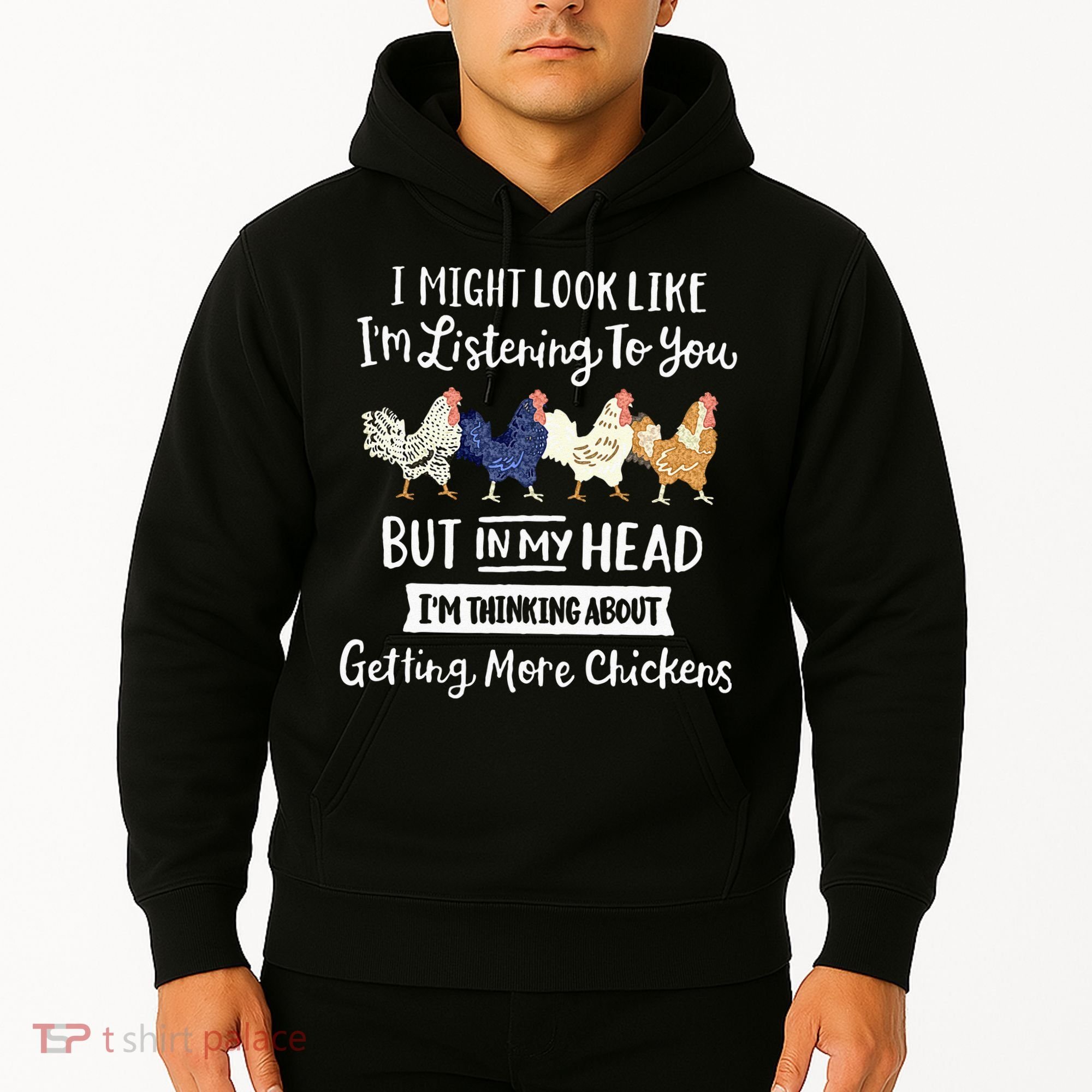 Funny Chicken Farmer Women Men Getting A Lot Chickens Hoodie