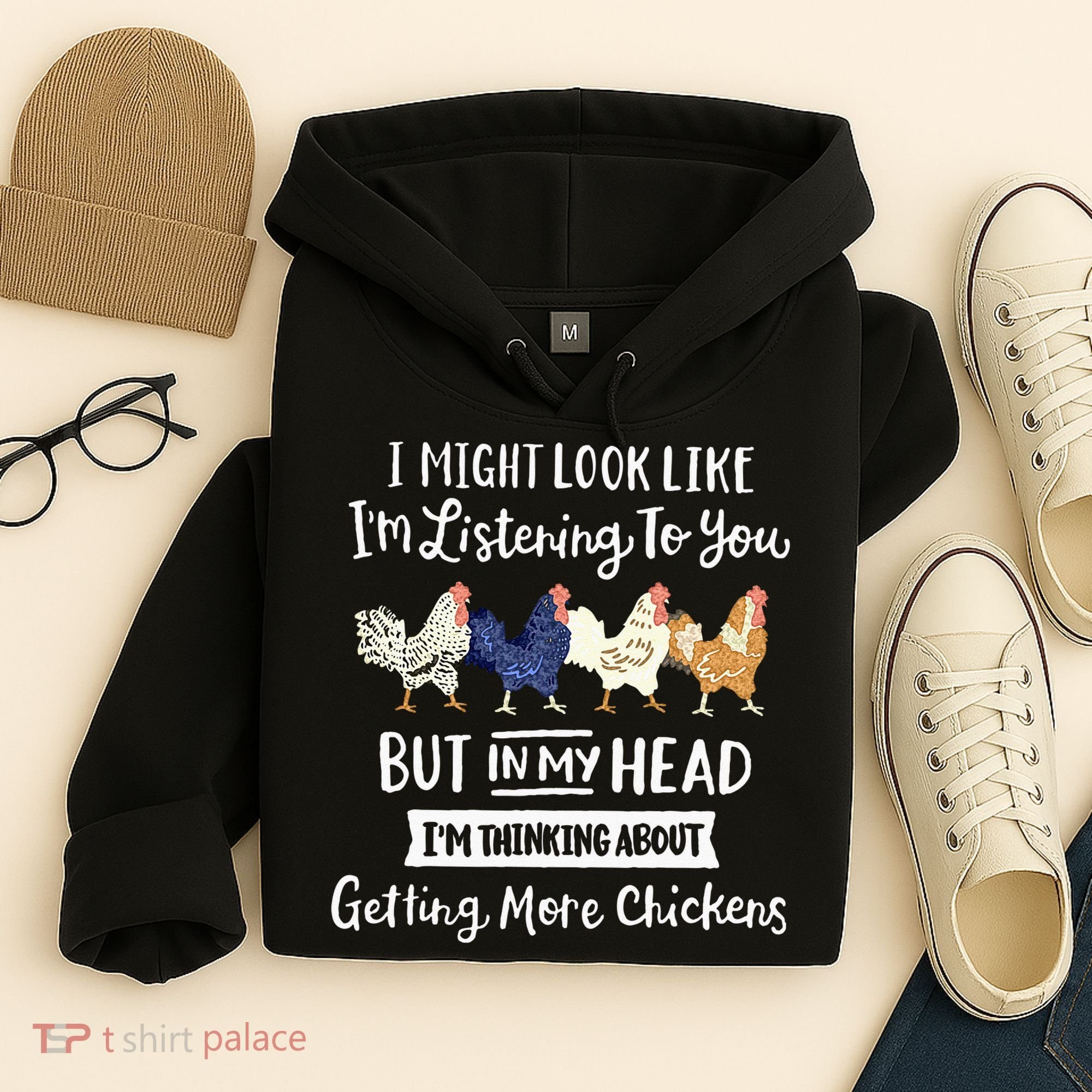 Funny Chicken Farmer Women Men Getting A Lot Chickens Hoodie