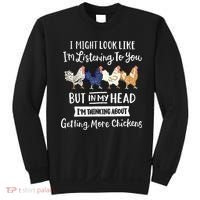 Funny Chicken Farmer Women Men Getting A Lot Chickens Sweatshirt thumb 0