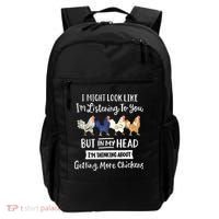 Funny Chicken Farmer Women Men Getting A Lot Chickens Backpack thumb 0