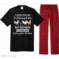Funny Chicken Farmer Women Men Getting A Lot Chickens Pajama Set thumb 0