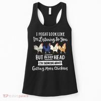 Funny Chicken Farmer Women Men Getting A Lot Chickens Women's Tank Top thumb 0