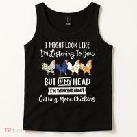 Funny Chicken Farmer Women Men Getting A Lot Chickens Tank Top thumb 2