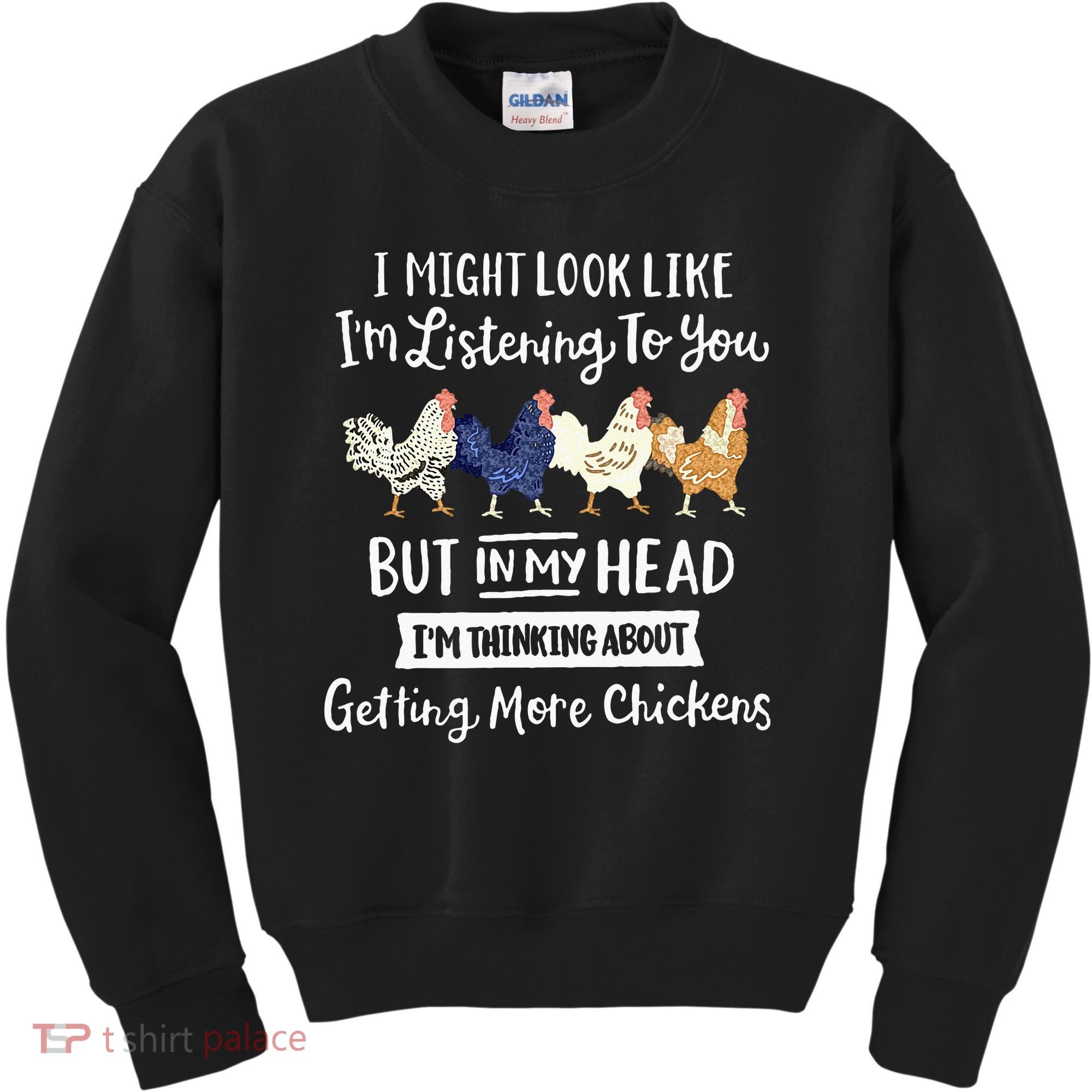 Funny Chicken Farmer Women Men Getting A Lot Chickens Kids Sweatshirt