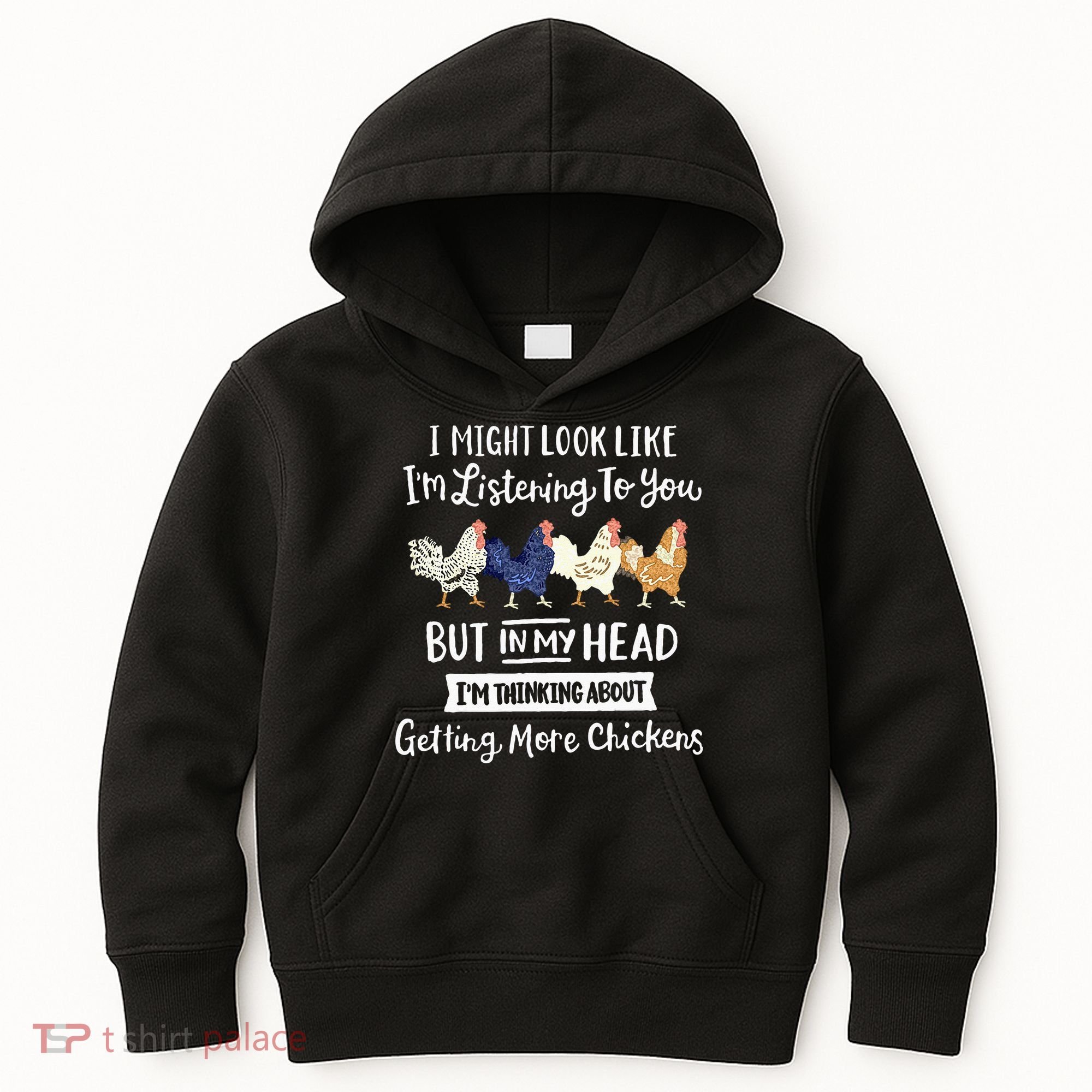 Funny Chicken Farmer Women Men Getting A Lot Chickens Kids Hoodie