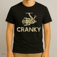 Funny Cranky Fishing Reel Pun Humor Fishermen T-Shirt thumb 3