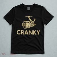 Funny Cranky Fishing Reel Pun Humor Fishermen T-Shirt thumb 5