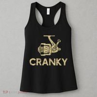 Funny Cranky Fishing Reel Pun Humor Fishermen Women's Tank Top thumb 3