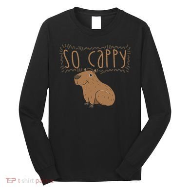 Funny Capybara Long Sleeve Shirt