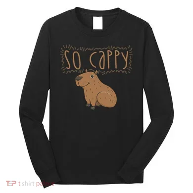 Funny Capybara Long Sleeve Shirt