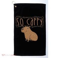 Funny Capybara Golf Towel thumb 0