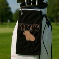 Funny Capybara Golf Towel thumb 2