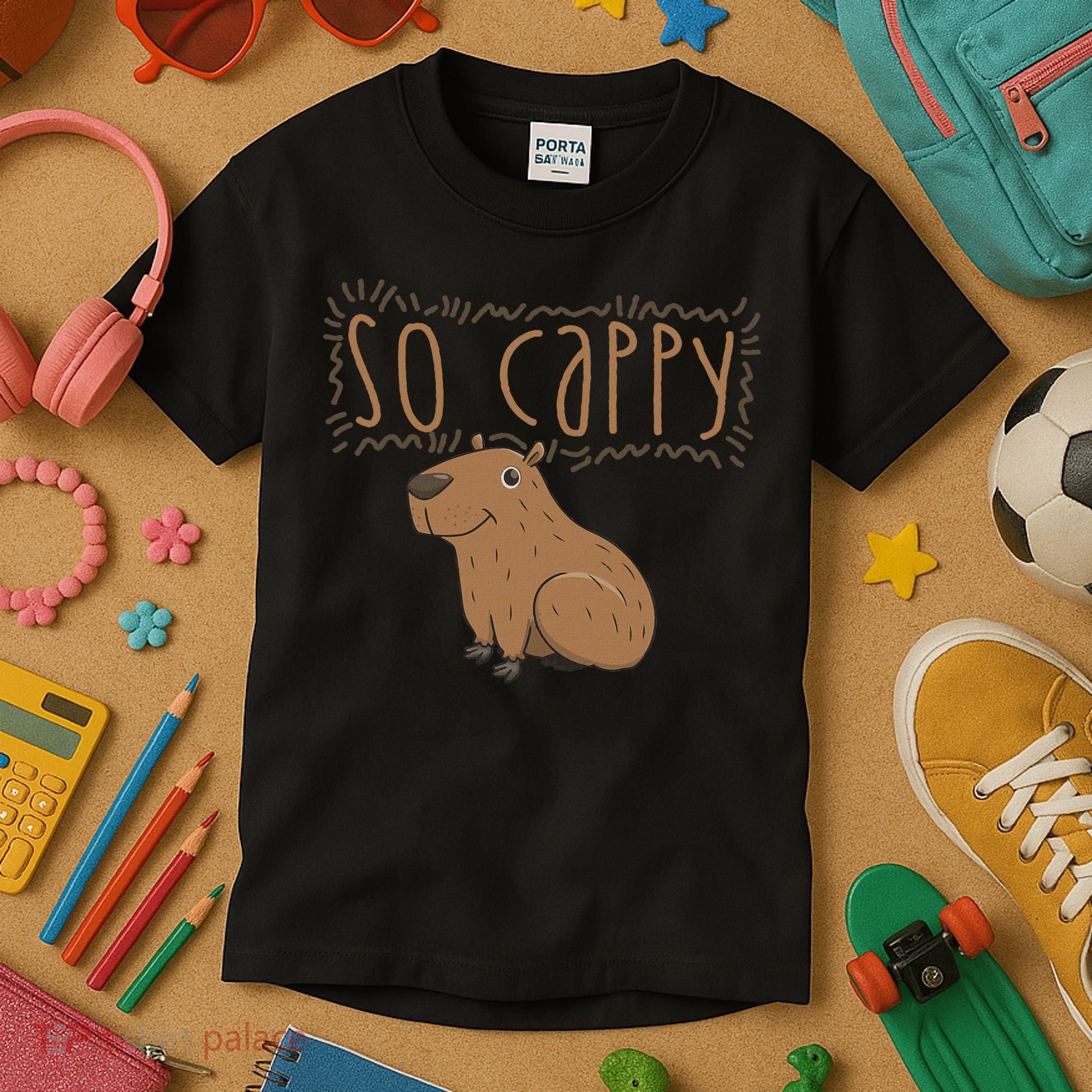 Funny Capybara Kids T-Shirt
