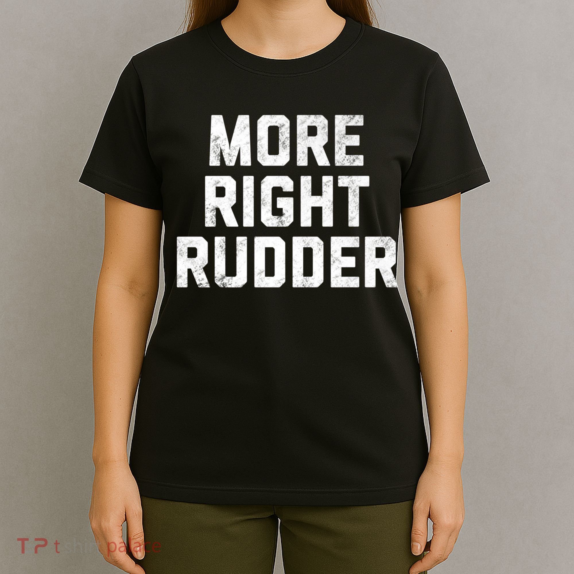 Funny CFI Flight Instructor More Right Rudder Premium T-Shirt