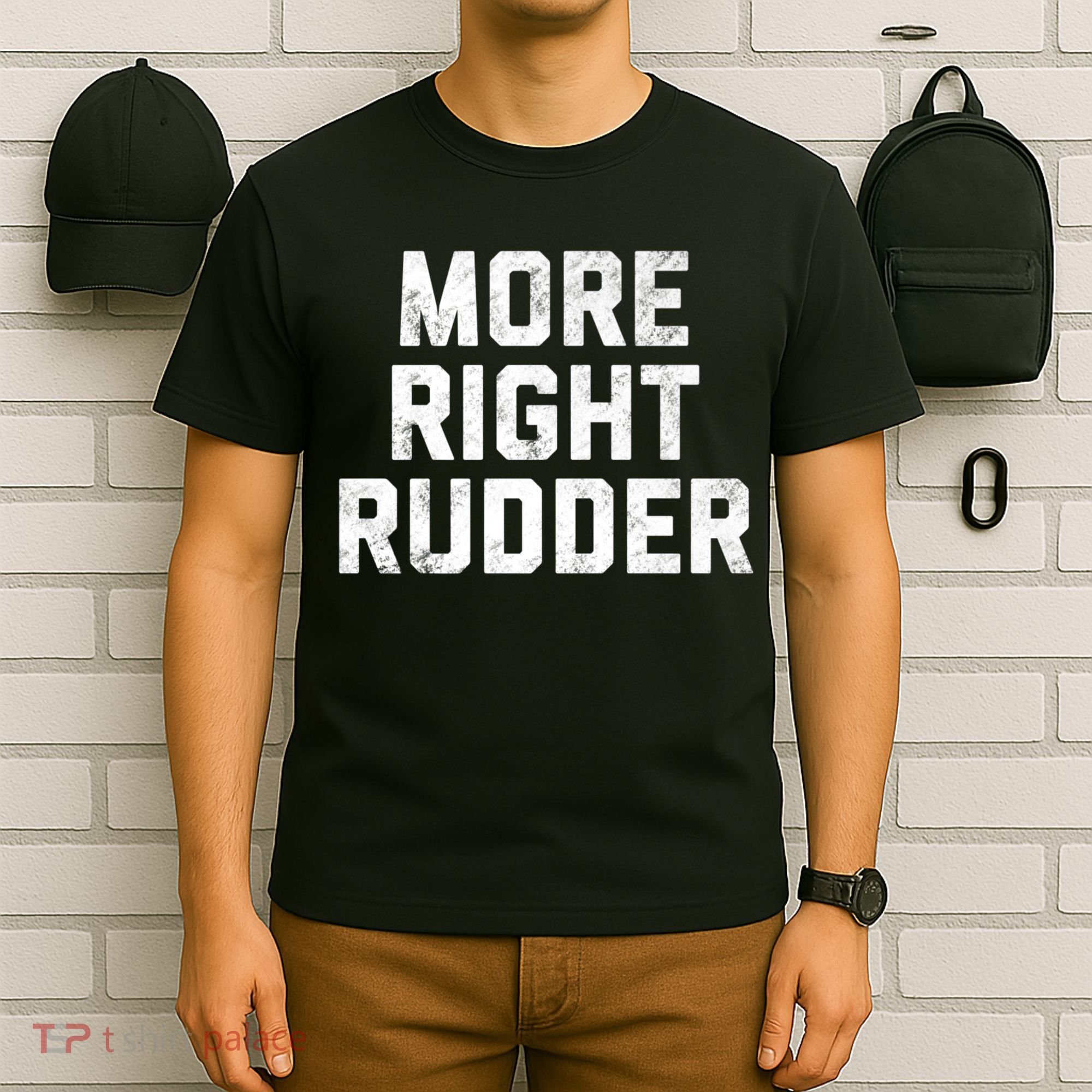 Funny CFI Flight Instructor More Right Rudder Premium T-Shirt