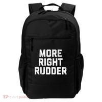 Funny CFI Flight Instructor More Right Rudder Premium Backpack thumb 0