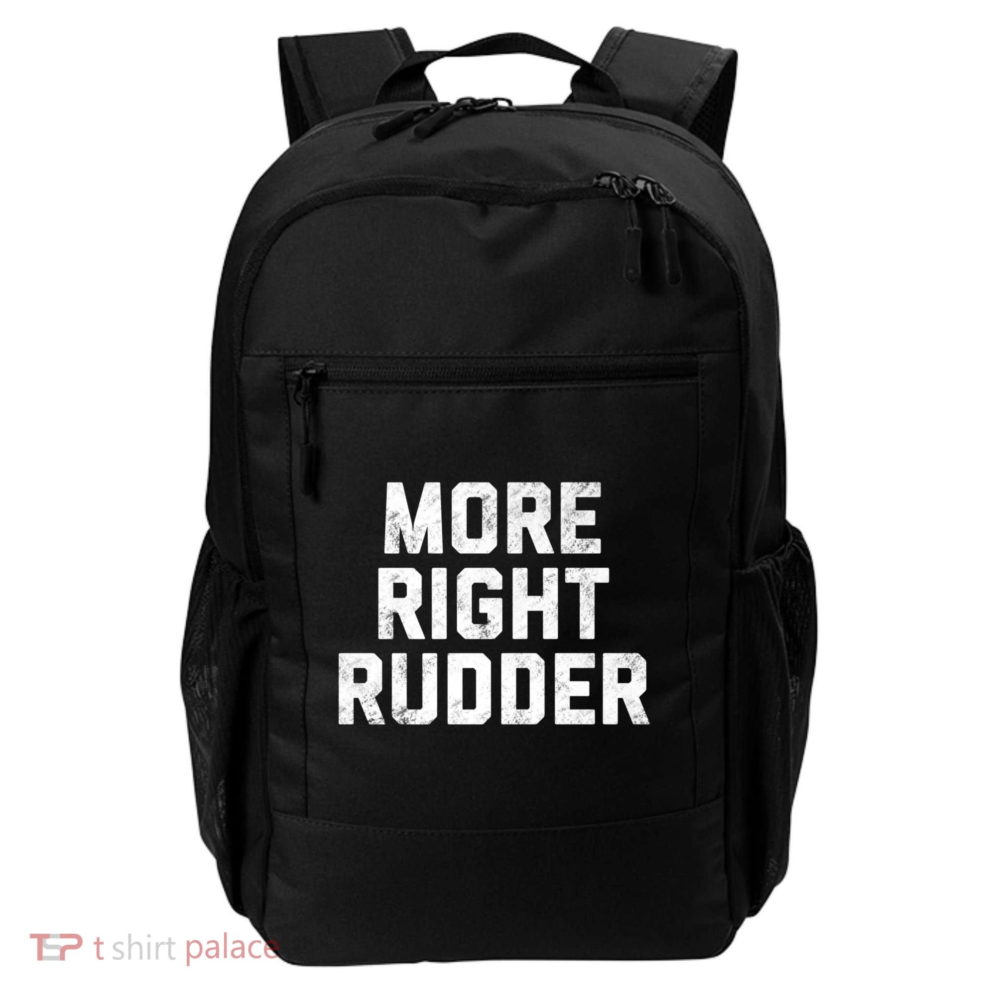 Funny CFI Flight Instructor More Right Rudder Premium Backpack