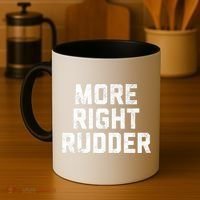 Funny CFI Flight Instructor More Right Rudder Premium Coffee Mug thumb 4
