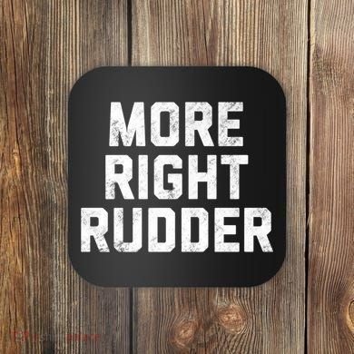 Funny CFI Flight Instructor More Right Rudder Premium Coaster