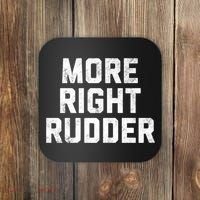 Funny CFI Flight Instructor More Right Rudder Premium Coaster thumb 0