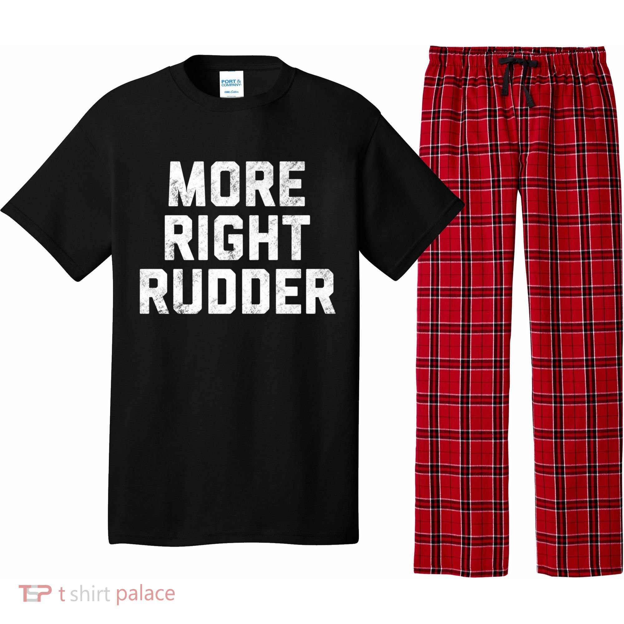 Funny CFI Flight Instructor More Right Rudder Premium Pajama Set