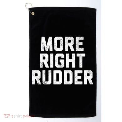 Funny CFI Flight Instructor More Right Rudder Premium Golf Towel