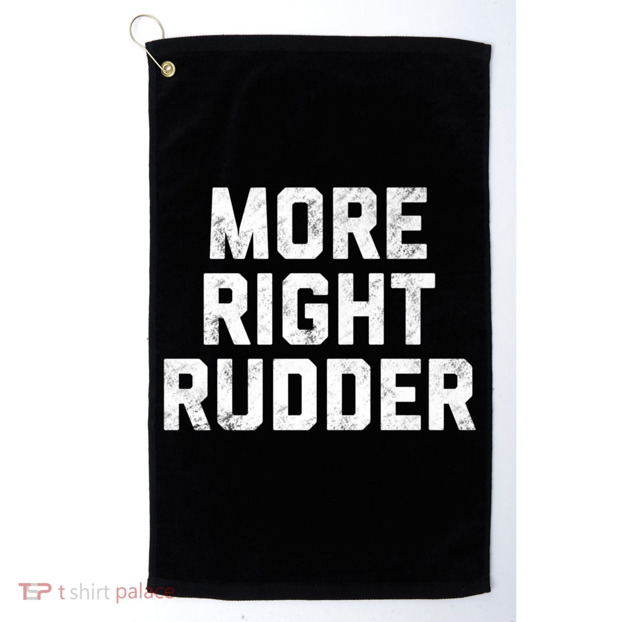 Funny CFI Flight Instructor More Right Rudder Premium Golf Towel