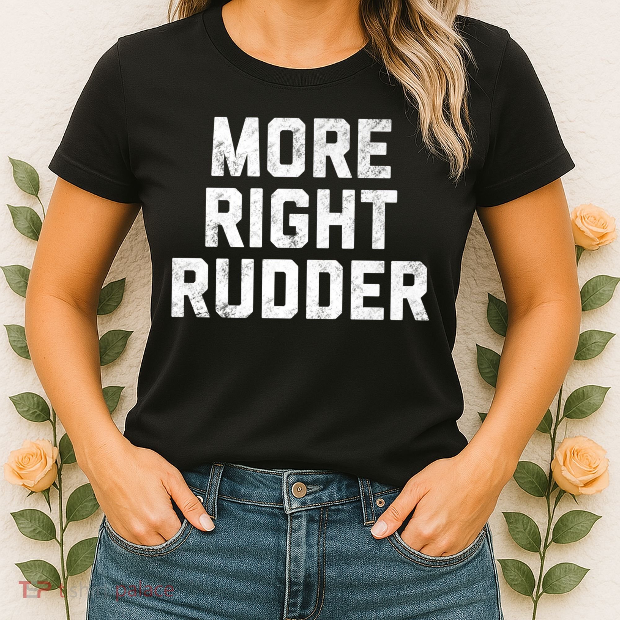 Funny CFI Flight Instructor More Right Rudder Premium Women's T-Shirt