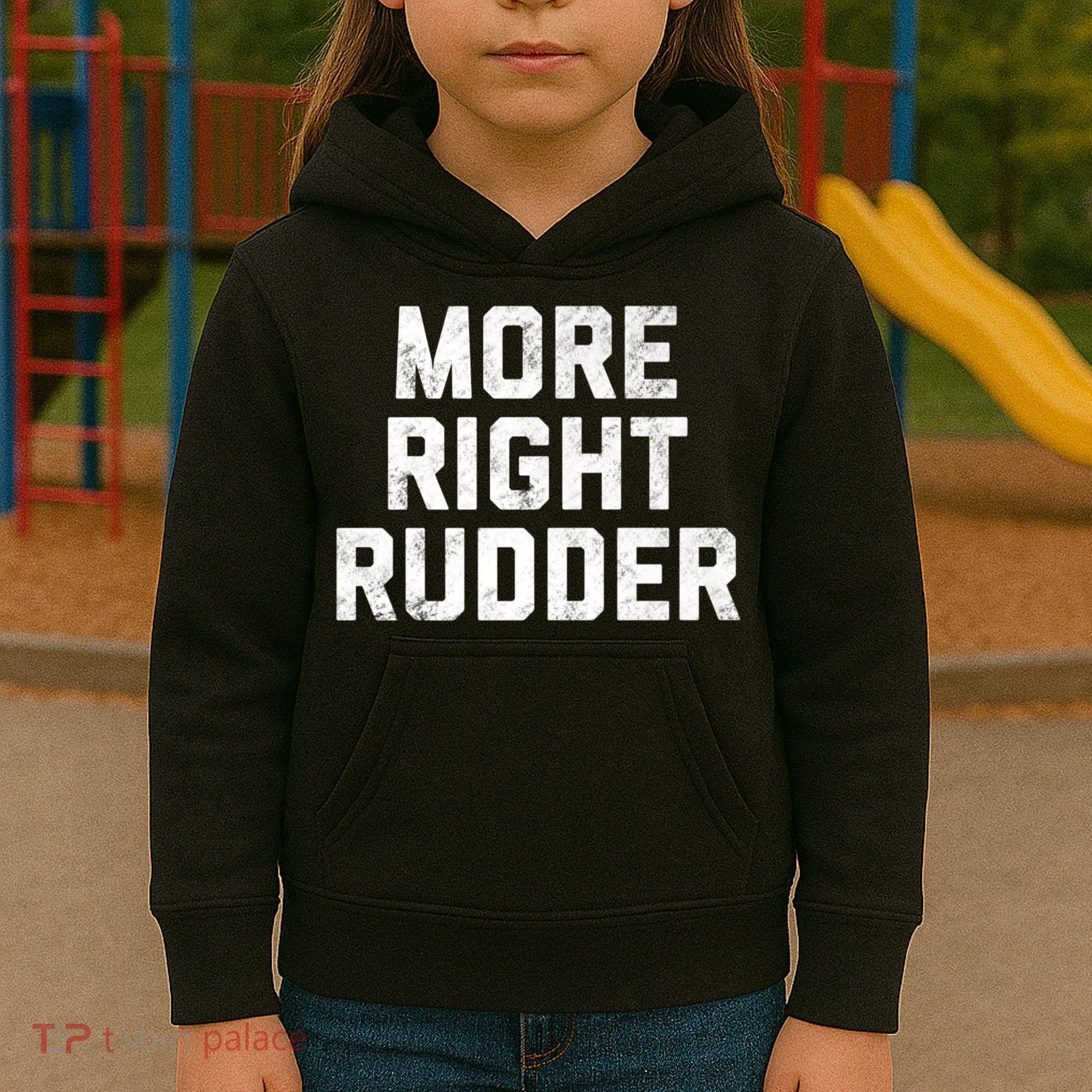 Funny CFI Flight Instructor More Right Rudder Premium Kids Hoodie