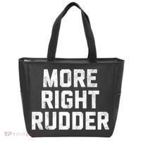 Funny CFI Flight Instructor More Right Rudder Premium Tote Bag thumb 0