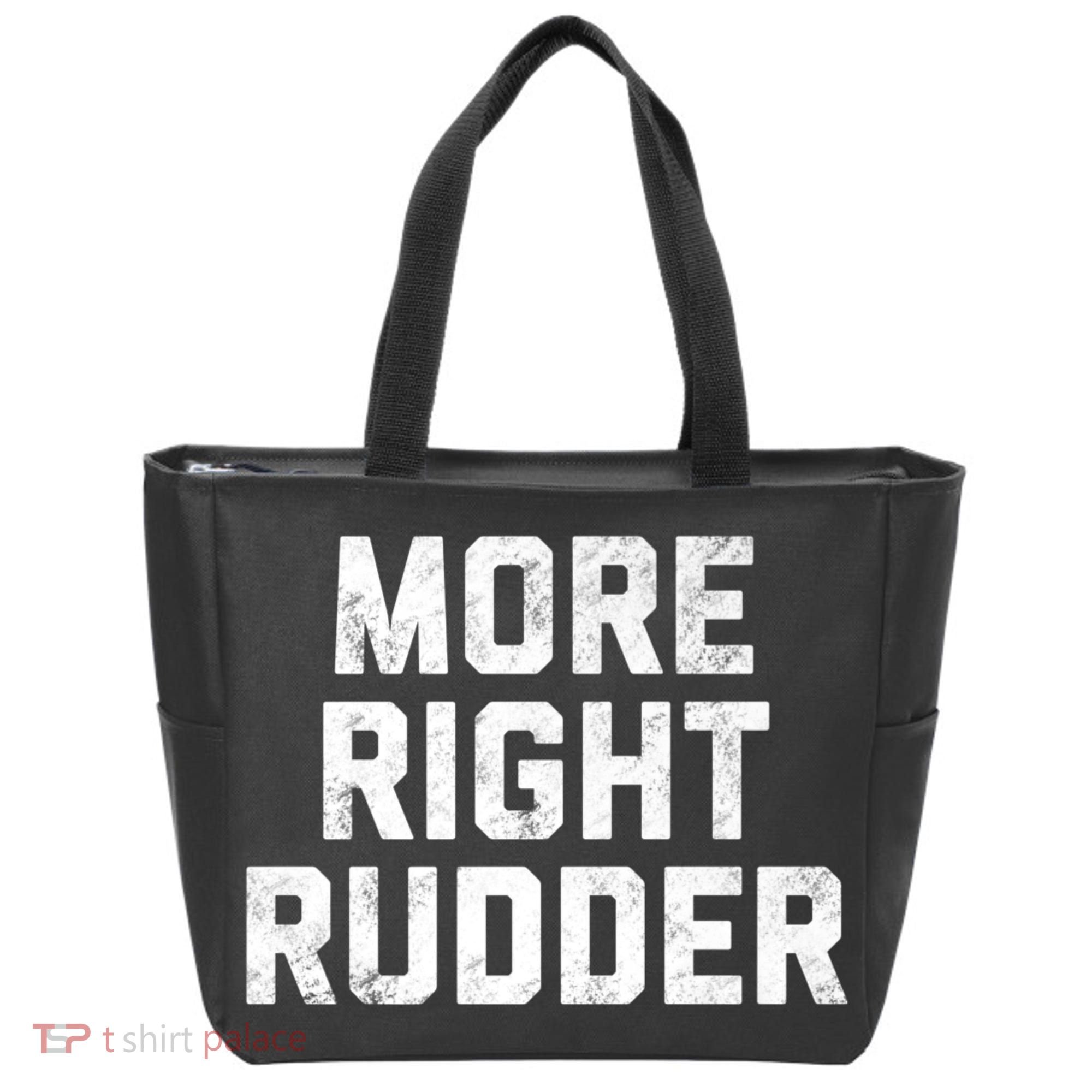 Funny CFI Flight Instructor More Right Rudder Premium Tote Bag