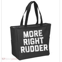 Funny CFI Flight Instructor More Right Rudder Premium Tote Bag thumb 2