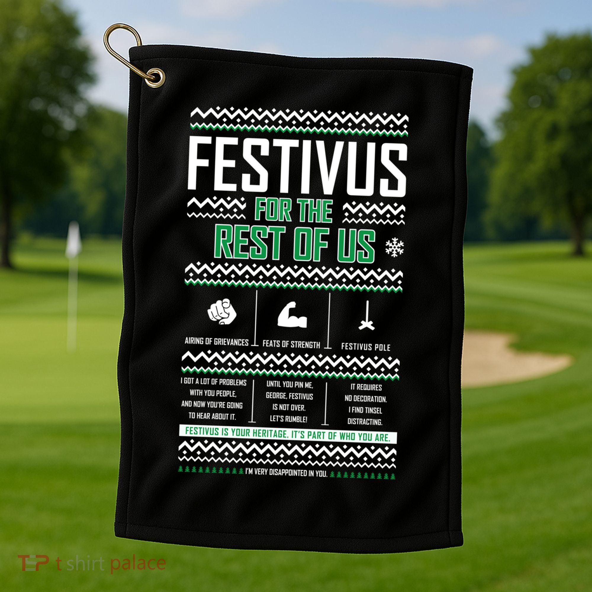 Festivus Classic Golf Towel