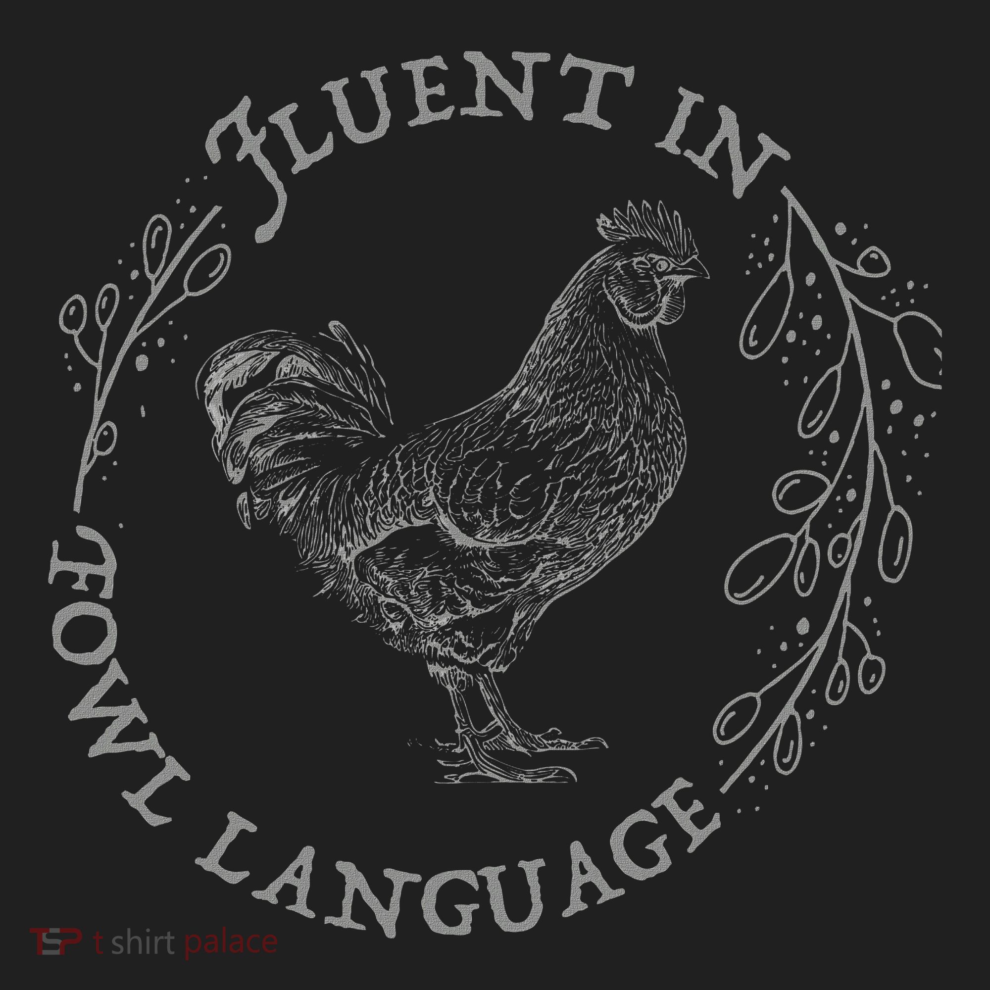 Funny Chicken Fluent In Fowl Language Retro Style Beanie