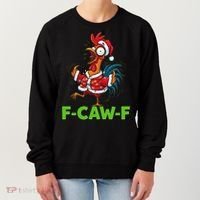 Funny Christmas  F CAW F Chicken Rooster Women's Sweatshirt thumb 0