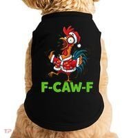 Funny Christmas  F CAW F Chicken Rooster Doggie Tank thumb 0
