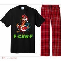 Funny Christmas  F CAW F Chicken Rooster Pajama Set thumb 0