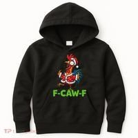 Funny Christmas  F CAW F Chicken Rooster Kids Hoodie thumb 0