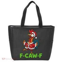 Funny Christmas  F CAW F Chicken Rooster Tote Bag thumb 0
