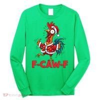 Funny Christmas  F CAW F Chicken Rooster Long Sleeve Shirt thumb 0
