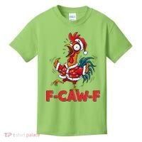 Funny Christmas  F CAW F Chicken Rooster Kids T-Shirt thumb 0