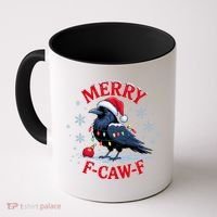 Funny Christmas F CAW F Crow Coffee Mug thumb 0