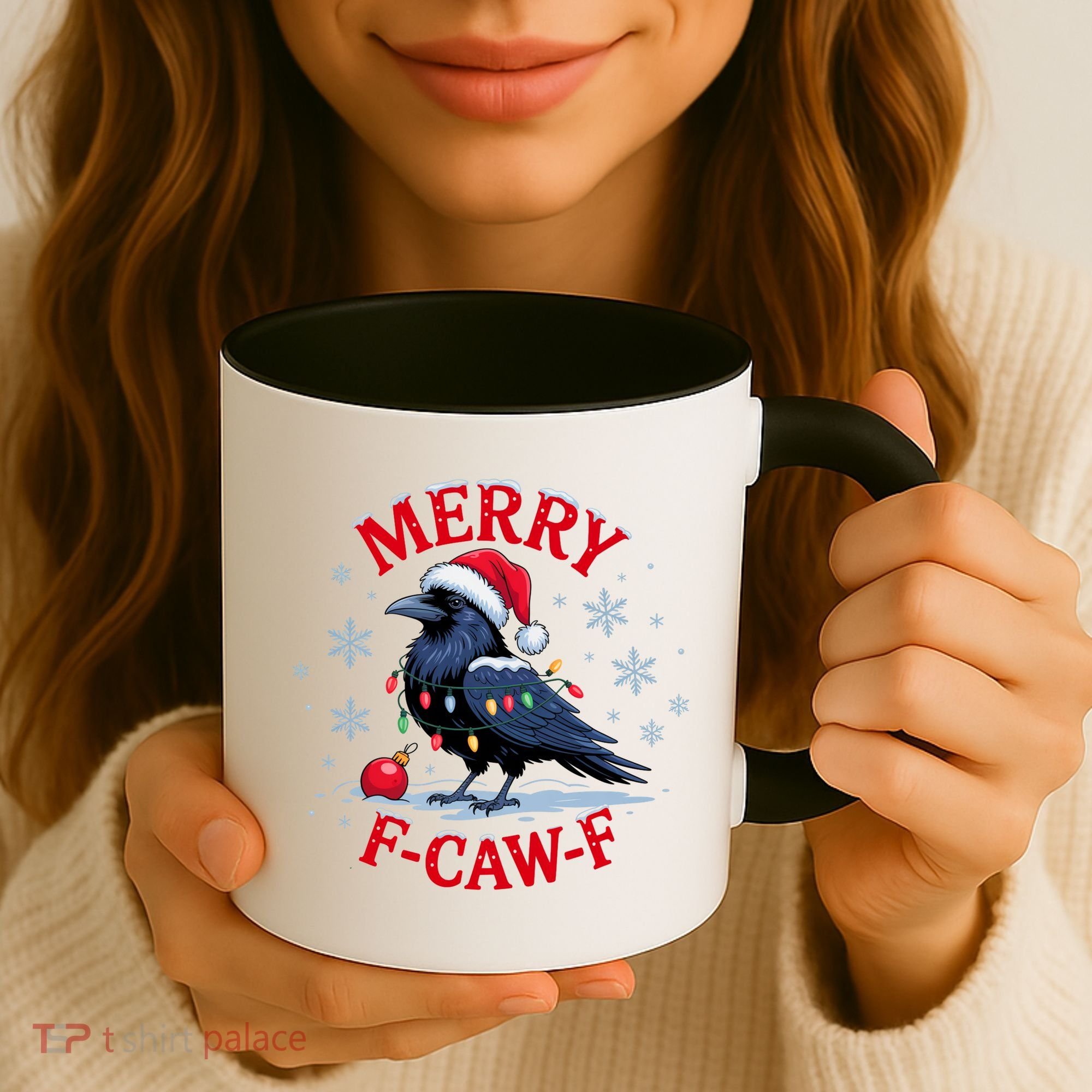 Funny Christmas F CAW F Crow Coffee Mug