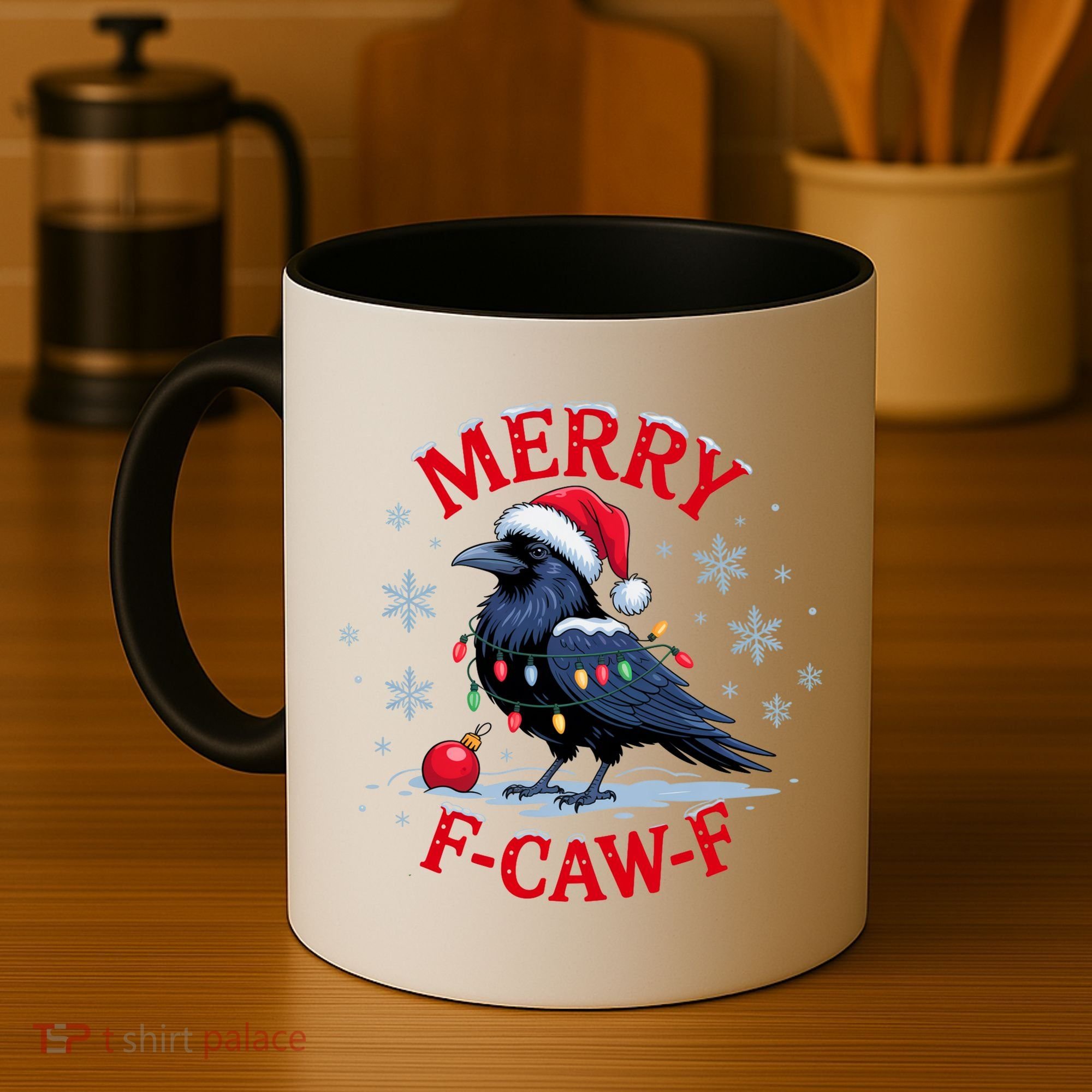 Funny Christmas F CAW F Crow Coffee Mug