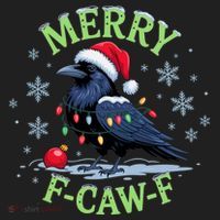 Funny Christmas F CAW F Crow Beanie thumb 2
