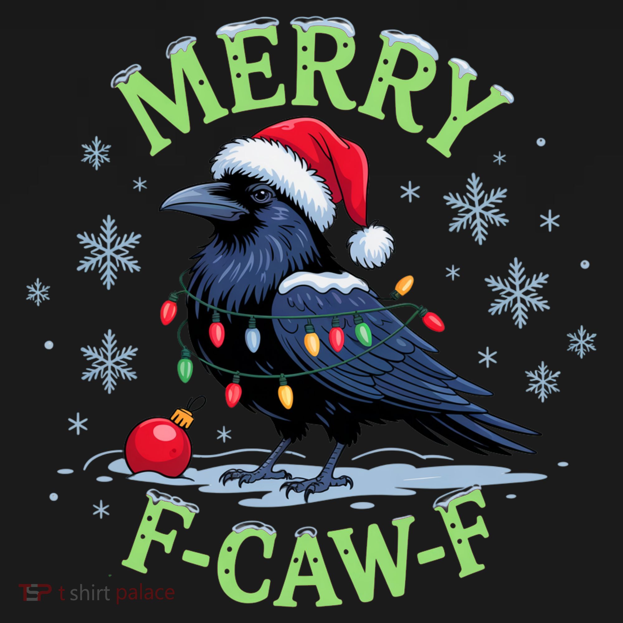 Funny Christmas F CAW F Crow Women's Hoodie