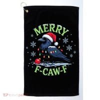 Funny Christmas F CAW F Crow Golf Towel thumb 0