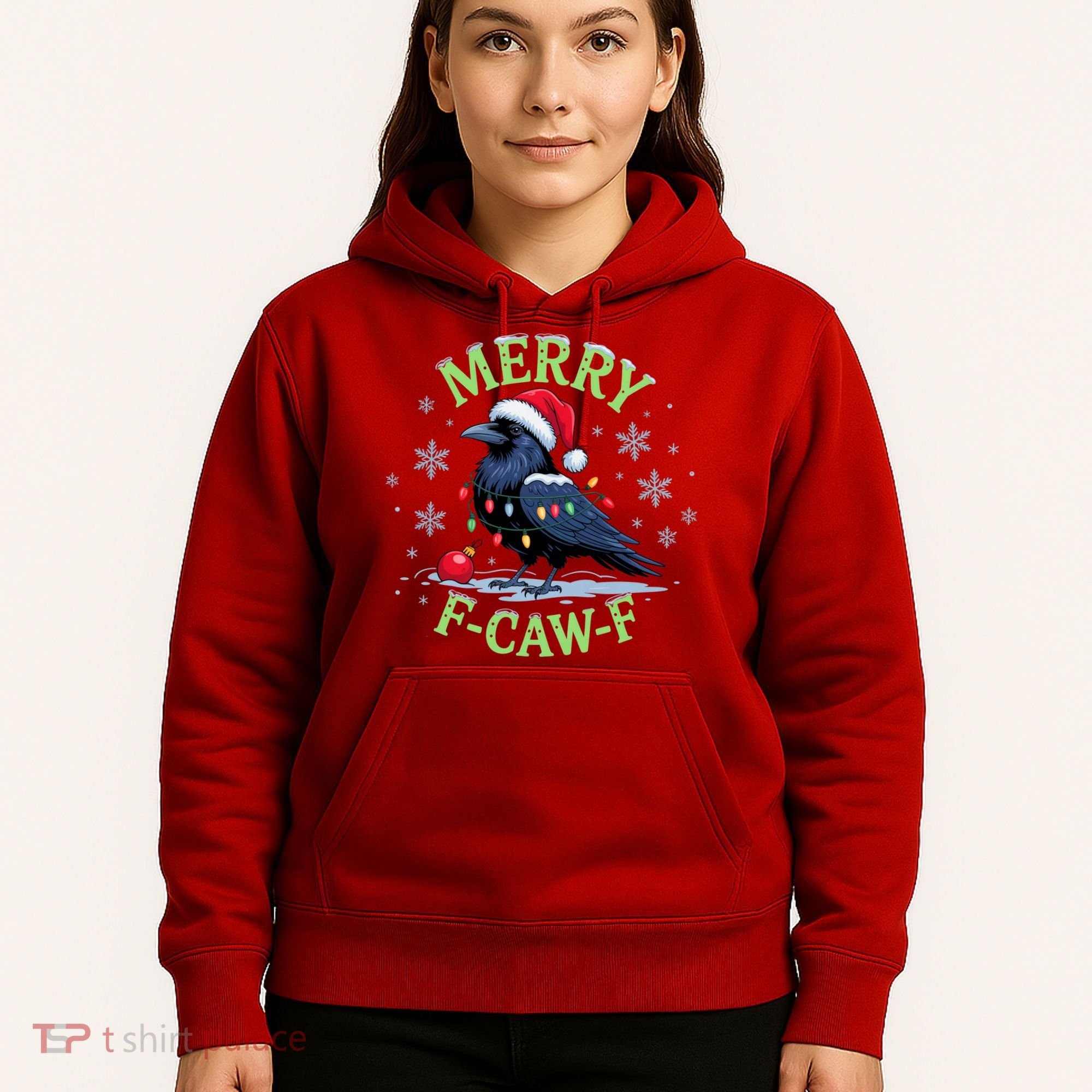 Funny Christmas F CAW F Crow Hoodie